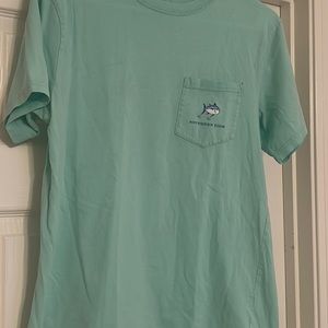 Southern Tide teal T-shirt pocket tee